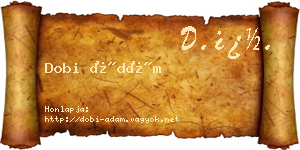 Dobi Ádám névjegykártya