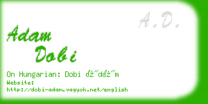 adam dobi business card